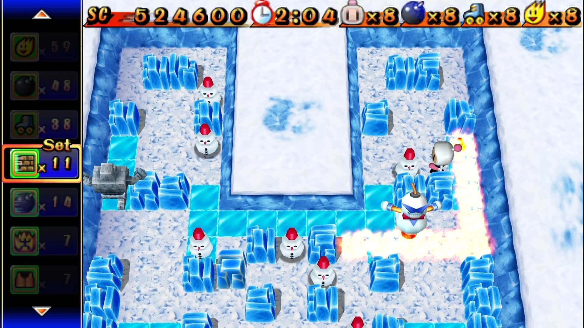 Bomberman Portable - геймплей игры на PlayStation Portable